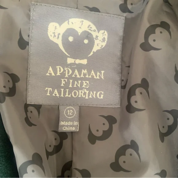 Appaman Fine Tailored Forest Velvet Suit Set Green Sz 12 Boys - Picture 10 of 16